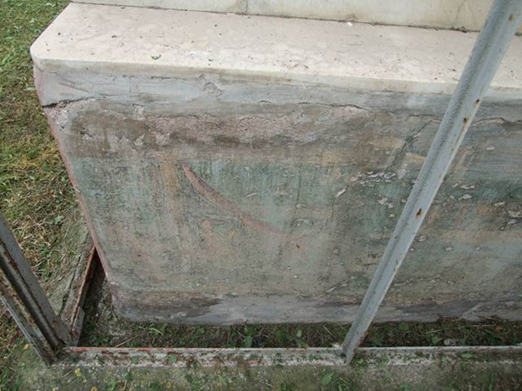 I.7.12 Pompeii. December 2006. Painted panel on inside of east summer triclinium at north end.