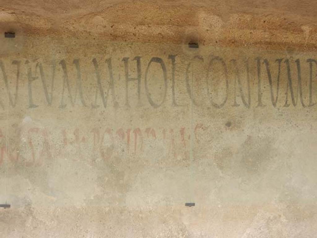 I.7.13 Pompeii. May 2017. Detail of middle section of painted inscription. Photo courtesy of Buzz Ferebee.