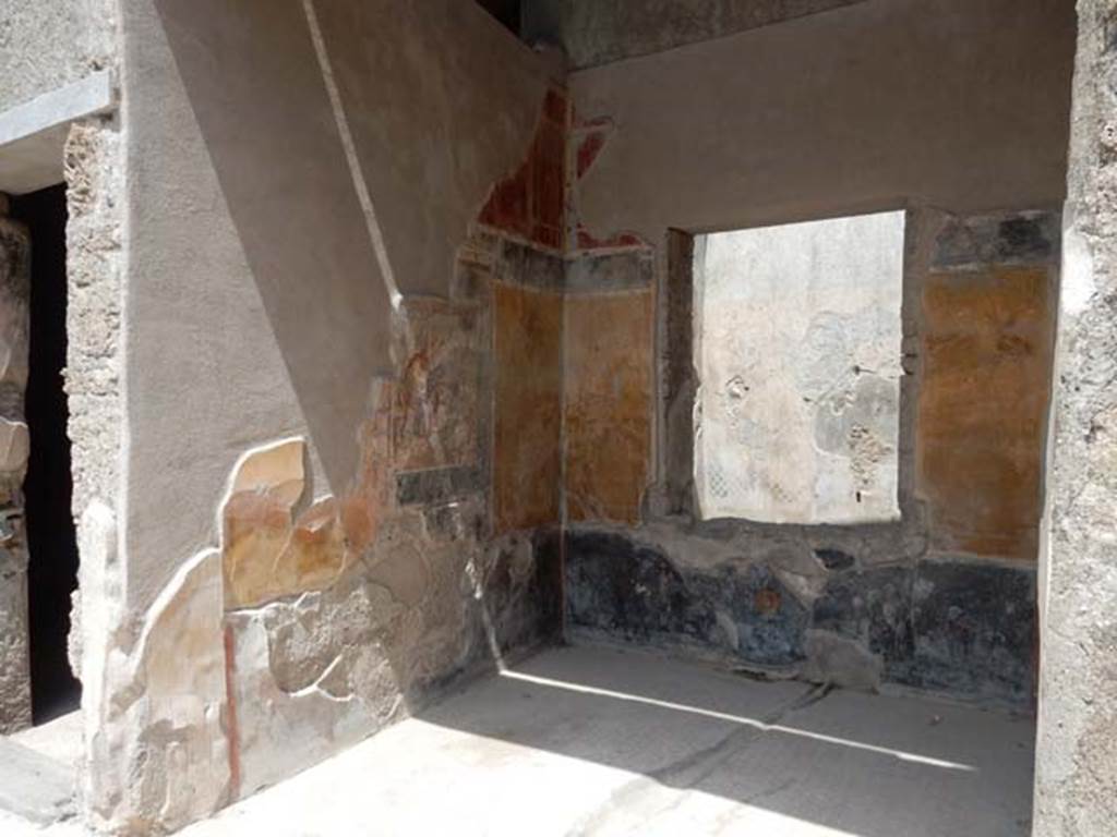 I.7.19 Pompeii. May 2017.  Looking towards north-east corner and window in east wall of tablinum. Photo courtesy of Buzz Ferebee.