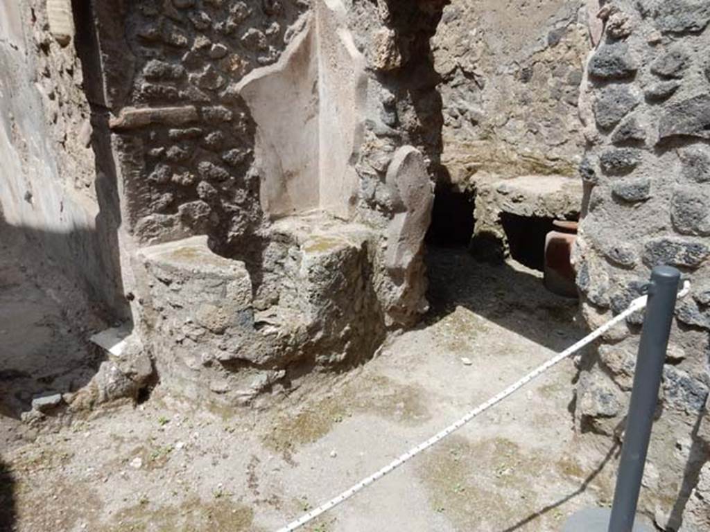 I.7.19 Pompeii. May 2017.  Looking north-east in second small room on north side of corridor, with doorway to kitchen area, on right. Photo courtesy of Buzz Ferebee.