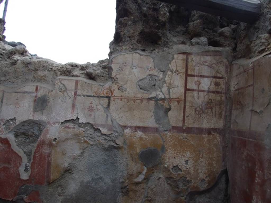 I.8.14 Pompeii. December 2007. Room 9, upper east wall and south-east corner of room.