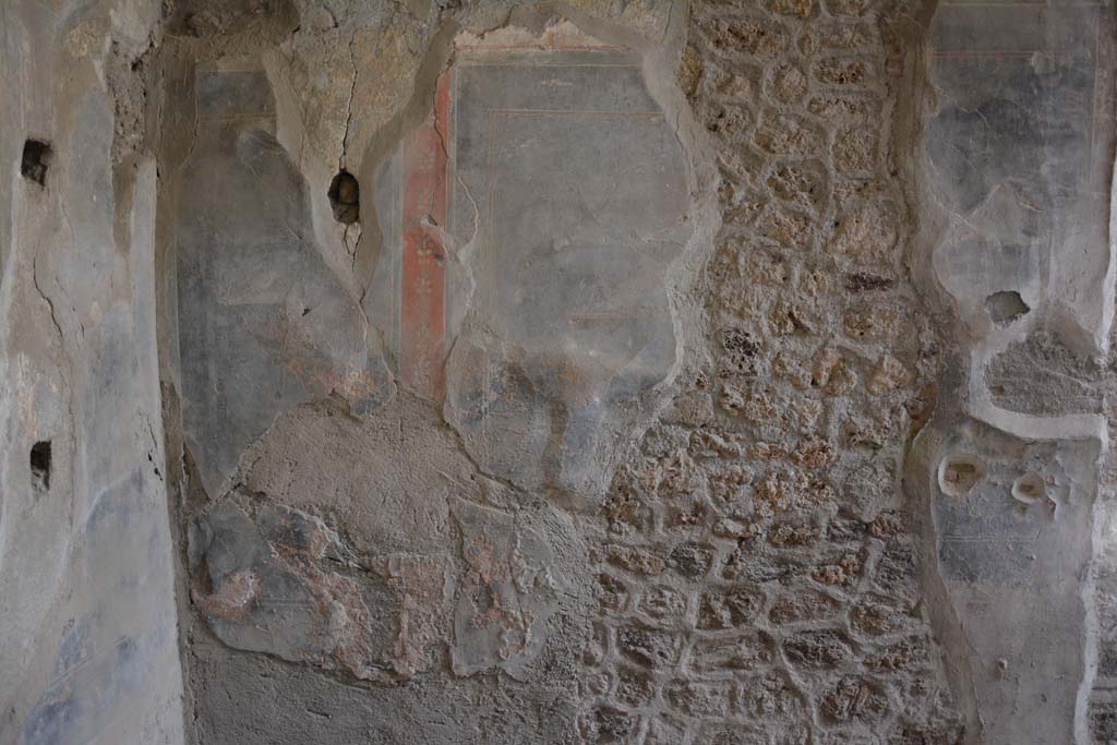 I.8.17 Pompeii. March 2019. Room 7, detail from lower west wall.   
Foto Annette Haug, ERC Grant 681269 DÉCOR.
