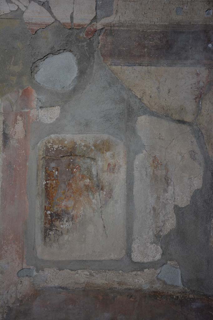 I.8.17 Pompeii. March 2019. Room 9, central wall painting on north wall.
Foto Annette Haug, ERC Grant 681269 DÉCOR.