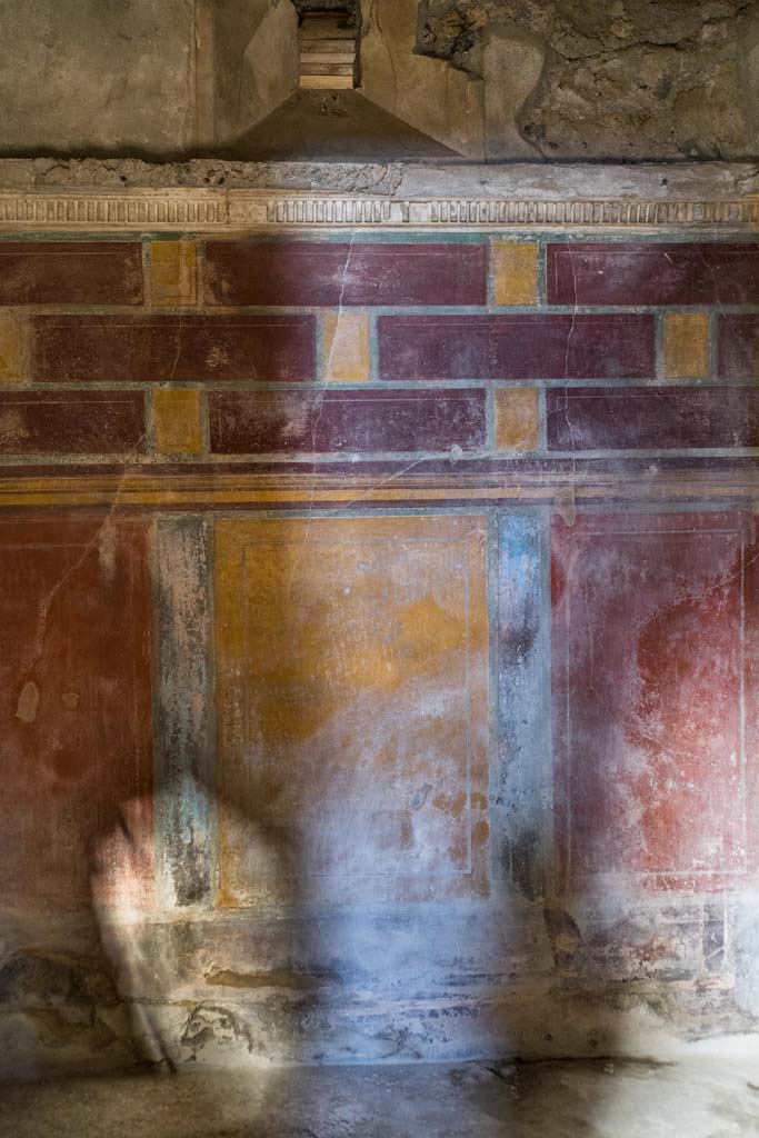 I.8.17 Pompeii. December 2021. 
Room 12, looking towards north wall. Photo courtesy of Johannes Eber.