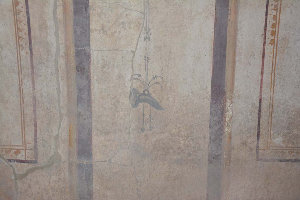 I.8.17 Pompeii. March 2019. Room 14, painted decoration on south wall.
Foto Annette Haug, ERC Grant 681269 DÉCOR.