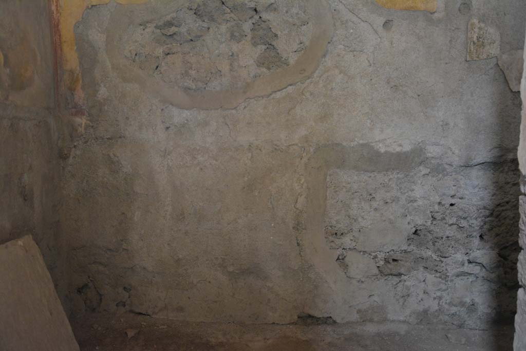 I.8.17 Pompeii. March 2019. Room 15, detail of west wall.
Foto Annette Haug, ERC Grant 681269 DÉCOR.