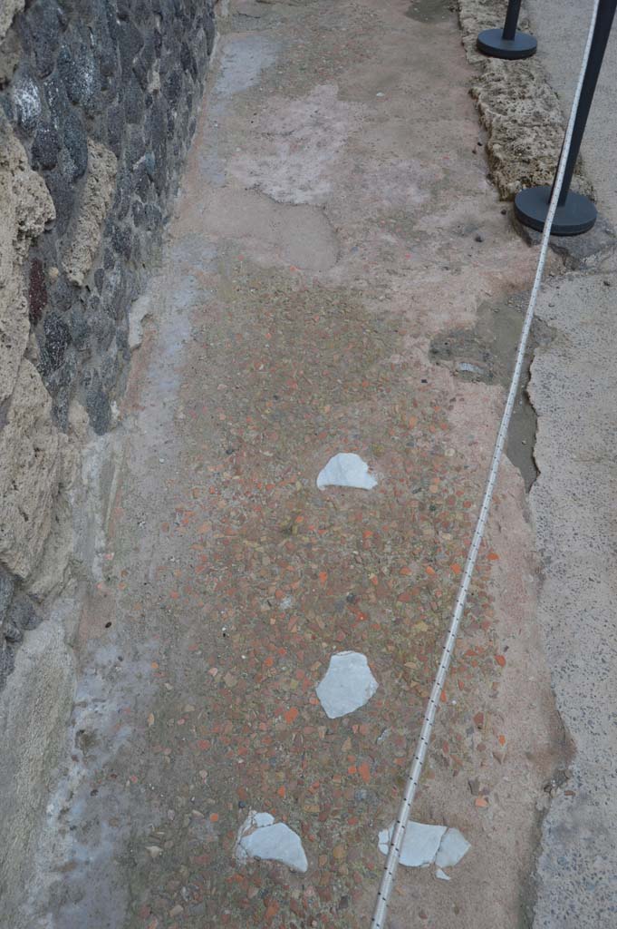 I.8.17 Pompeii. March 2019. 
Detail of pavement between I.8.18, and I.8.17, looking south.
Foto Taylor Lauritsen, ERC Grant 681269 DÉCOR.