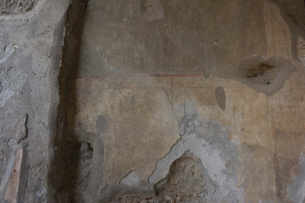 I.8.17 Pompeii. March 2019.  Detail from north wall of entrance vestibule 2
Foto Annette Haug, ERC Grant 681269 DÉCOR.