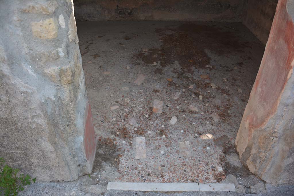 I.9.1 Pompeii. October 2019. Room 11, threshold and flooring in doorway.
Foto Annette Haug, ERC Grant 681269 DÉCOR.