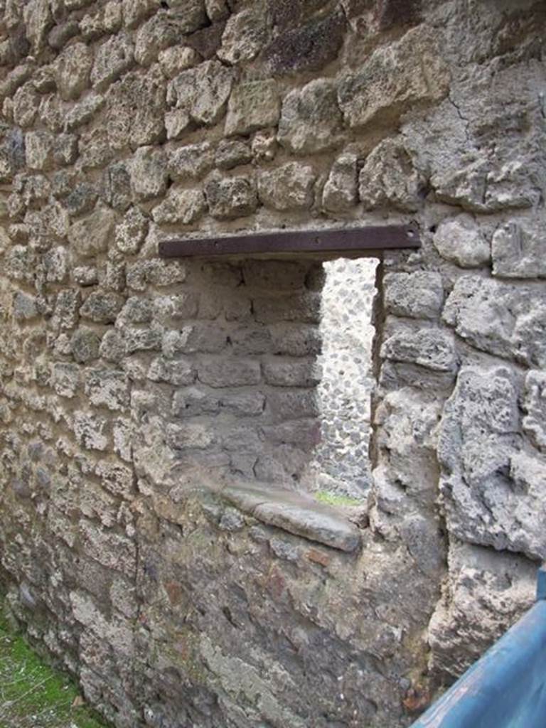I.9.1 Pompeii. March 2009. Room 4, window in west wall.