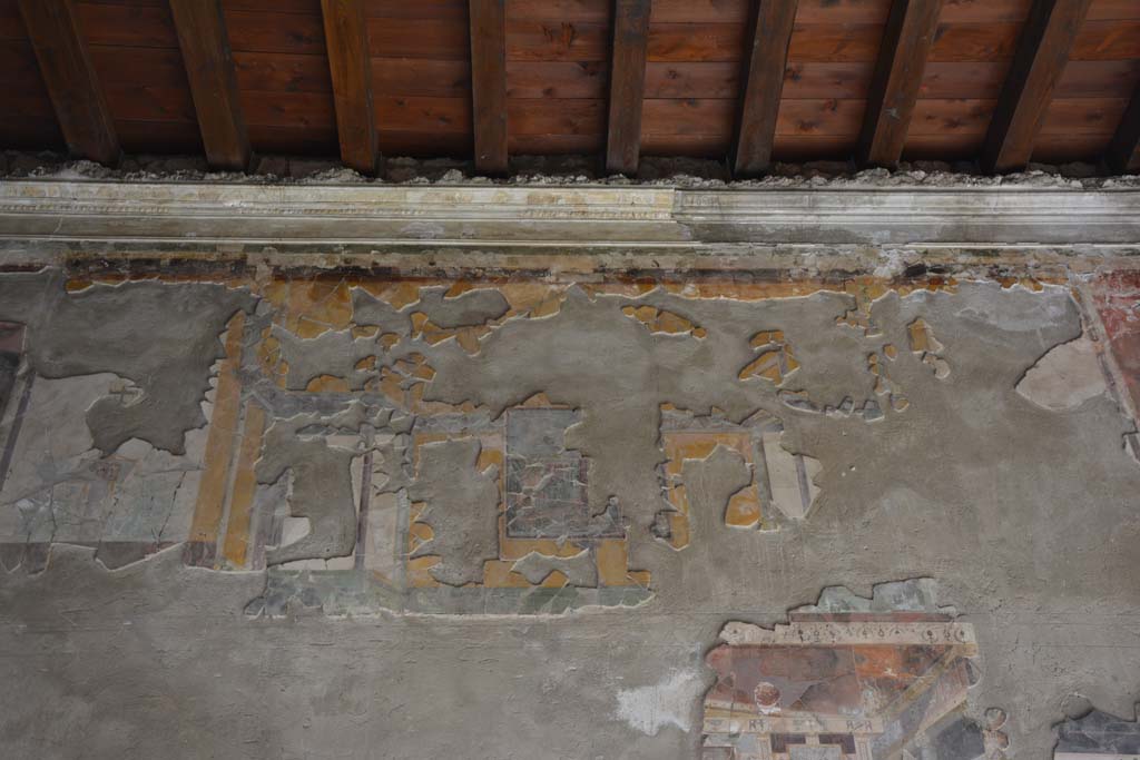 I.9.1 Pompeii. October 2019. Room 7, detail from upper east wall of tablinum.
Foto Annette Haug, ERC Grant 681269 DÉCOR.