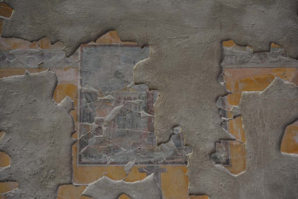 I.9.1 Pompeii. October 2019. Room 7, detail of a central painted panel from upper east wall of tablinum.
Foto Annette Haug, ERC Grant 681269 DÉCOR.