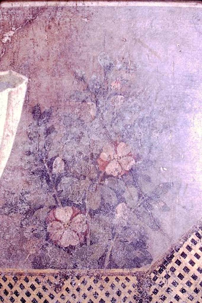 I.9.5 Pompeii. April 2022. 
Room 11, looking towards centre of east wall with painted table with Isis jug or jar. 
Photo courtesy of Johannes Eber.
