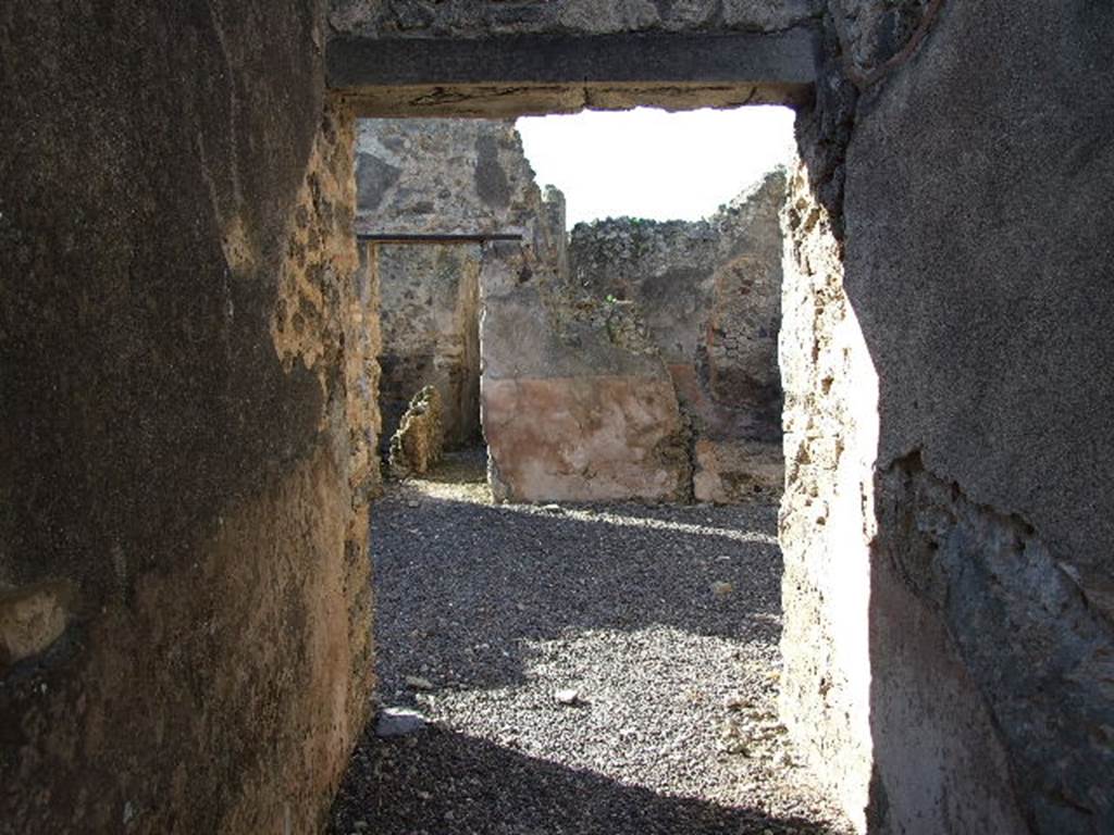 I.9.8 Pompeii. December 2006. Looking west along entrance corridor.