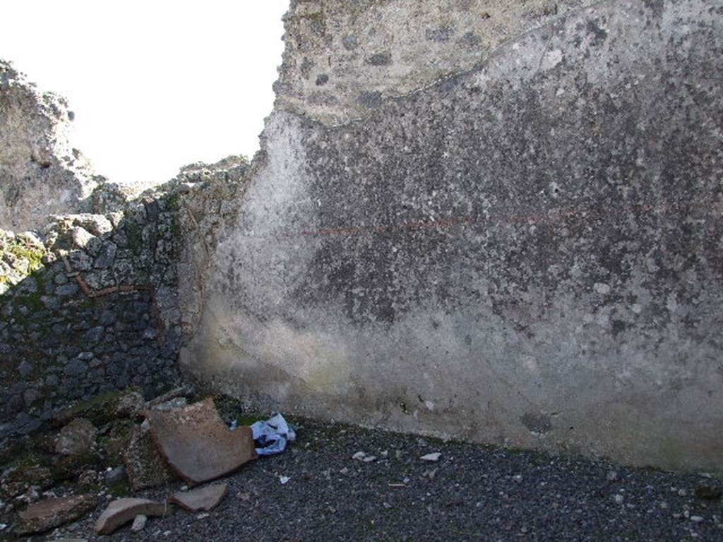I.9.8 Pompeii. December 2006. Looking south across triclinium, the second room on left of corridor.
