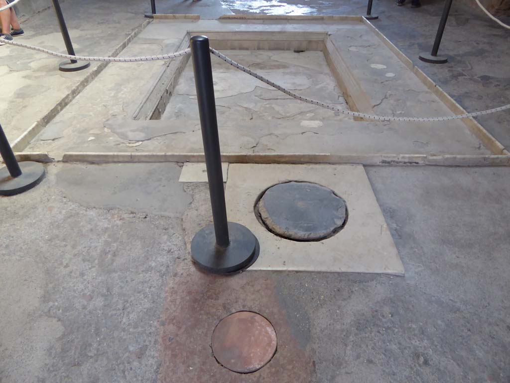 I.10.4 Pompeii. September 2018. Looking south across impluvium in atrium.  
Foto Annette Haug, ERC Grant 681269 DÉCOR.