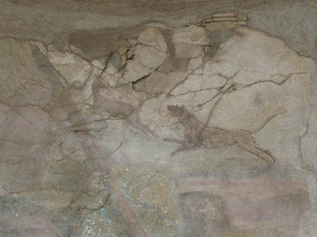 I.10.4 Pompeii. May 2012. Alcove 22, detail from upper left. Photo courtesy of Buzz Ferebee.