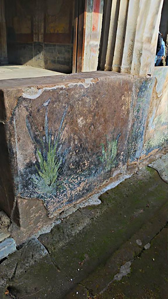 I.10.4 Pompeii. 2015/2016. 
Looking towards north portico and painted pluteus. Photo courtesy of Giuseppe Ciaramella.
