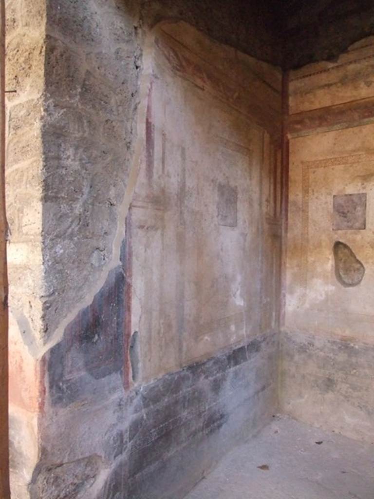 I.10.11 Pompeii. March 2009. Room 6, east wall of ala or exedra.