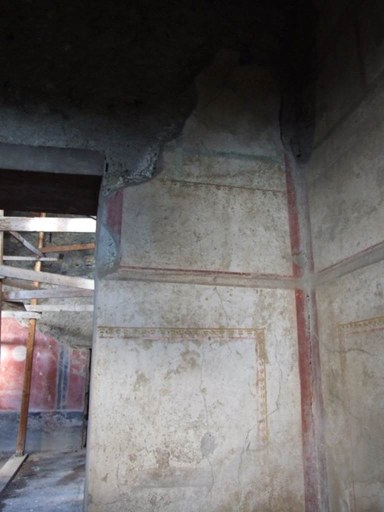 I.10.11 Pompeii. March 2009. Room 7, east end of north wall of cubiculum.