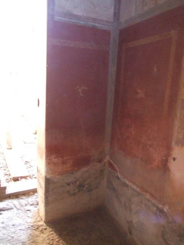I.10.11 Pompeii. March 2009. Room 9, south end of east wall of cubiculum.