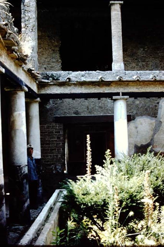 I.10.11 Pompeii. 1959. Room 10, looking west along south portico towards atrium doorway. 
Photo by Stanley A. Jashemski.
Source: The Wilhelmina and Stanley A. Jashemski archive in the University of Maryland Library, Special Collections (See collection page) and made available under the Creative Commons Attribution-Non Commercial License v.4. See Licence and use details.
J59f0128