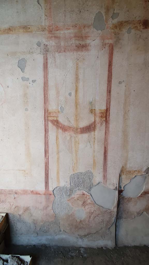 I.11.1 Pompeii. July 2021. Detail from centre of north wall of cubiculum.
Foto Annette Haug, ERC Grant 681269 DÉCOR.