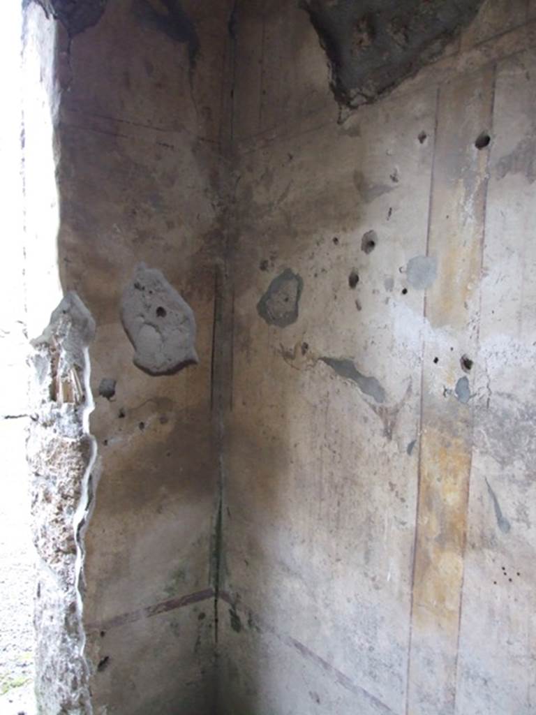 I.11.6 Pompeii. March 2009. Room 3. Painted north west corner.