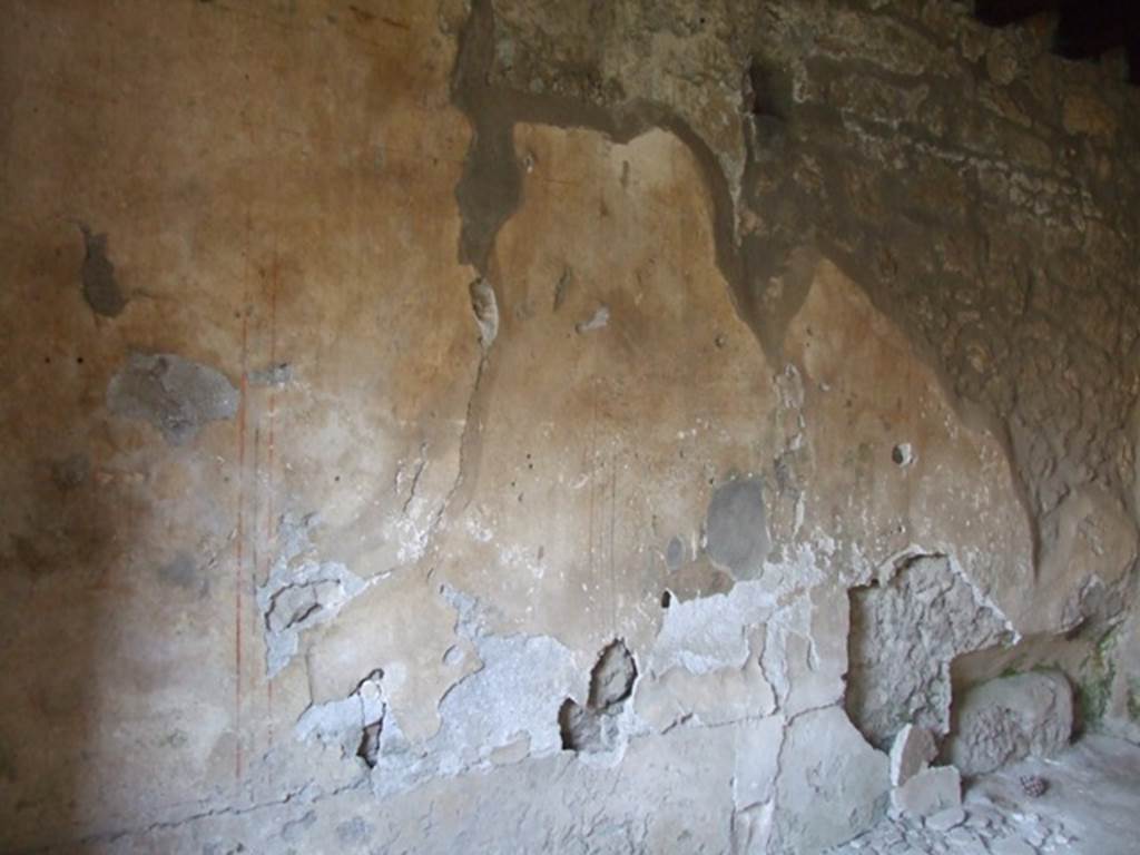 I.12.9 Pompeii. December 2007. Triclinium in south-east of atrium, east wall.