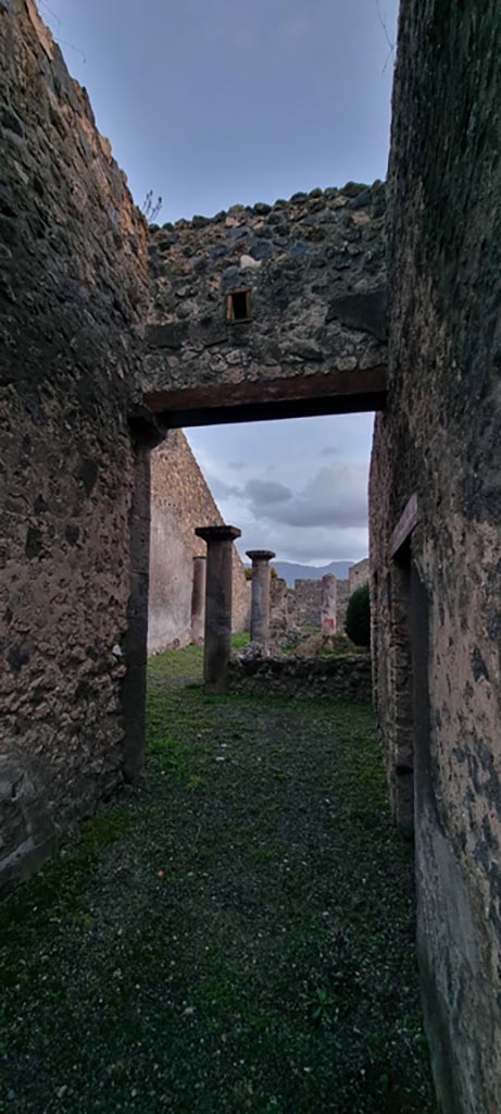 I.13.1 Pompeii. December 2023.
Looking south from entrance corridor. Photo courtesy of Miriam Colomer.