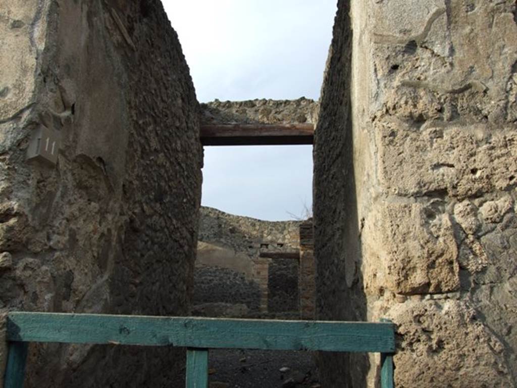 I.13.11 Pompeii. December 2007. Looking north from entrance.
