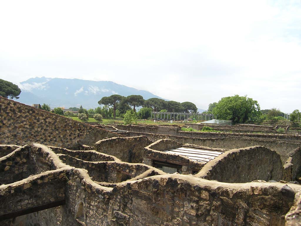 I.14.2 Pompeii. July 2008. Looking south-west across top of south part of Insula 14
Photo courtesy of Guilhem Chapelin.