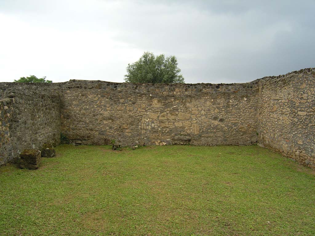 I.14.2 Pompeii. July 2008. Garden area M, looking towards west wall. Photo courtesy of Guilhem Chapelin.