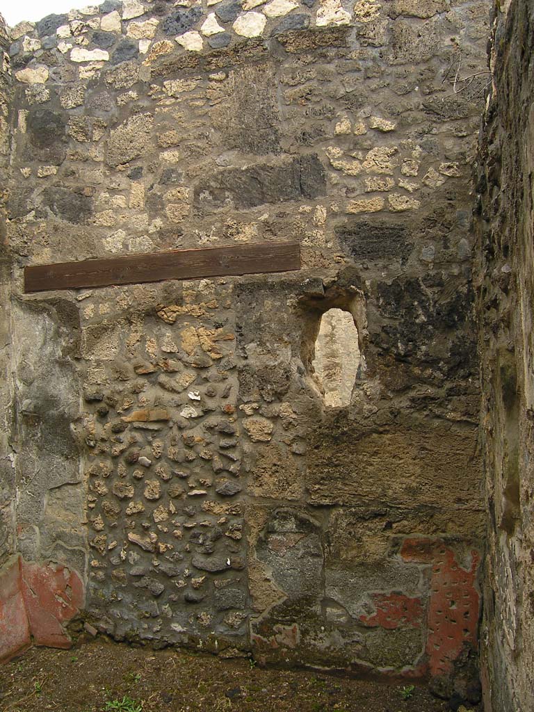 I.14.2 Pompeii. July 2008. Room C, east wall. Photo courtesy of Guilhem Chapelin.