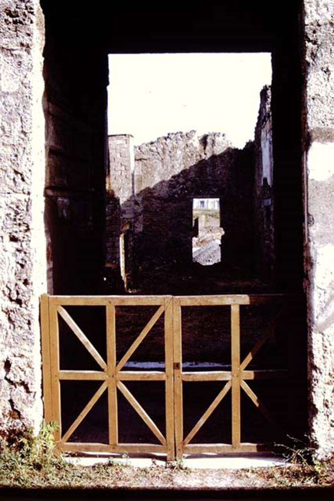 I.15.3 Pompeii. 1972. Entrance on Via di Castricio, looking south.  Photo by Stanley A. Jashemski. 
Source: The Wilhelmina and Stanley A. Jashemski archive in the University of Maryland Library, Special Collections (See collection page) and made available under the Creative Commons Attribution-Non Commercial License v.4. See Licence and use details. J72f0592