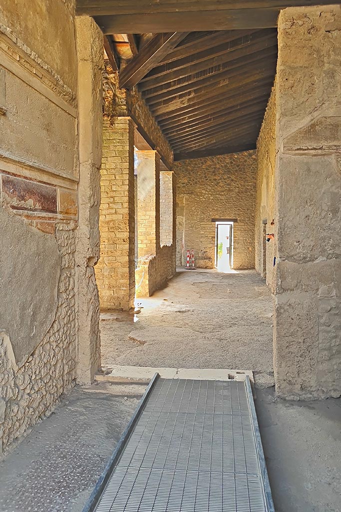 I.15.3 Pompeii. September 2024. 
Looking south from entrance doorway. Photo courtesy of Giuseppe Ciaramella.