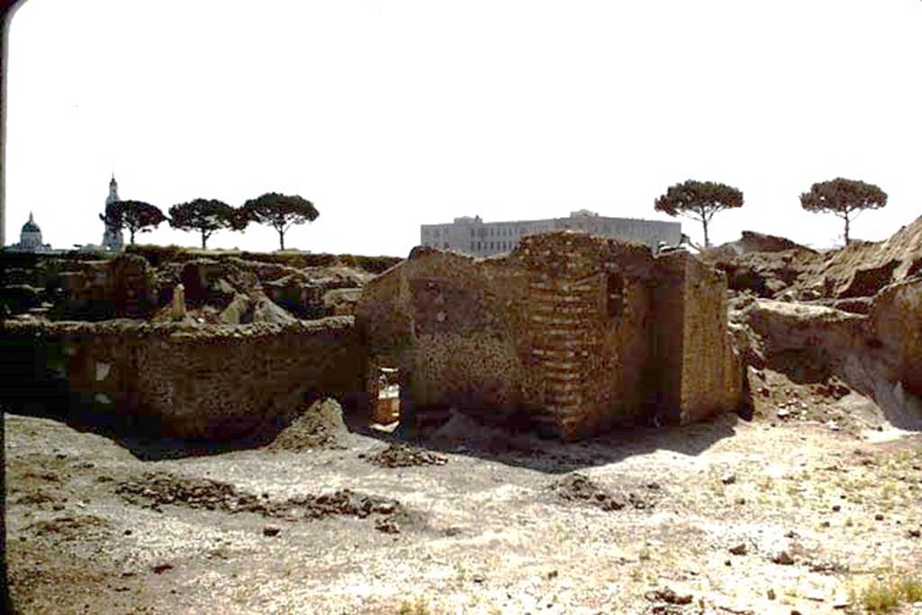 I.16.2 Pompeii. 1959. Excavation at south end of I.16, eventually becoming the walls of I.16.5. 
Looking south from I.16.2. Photo by Stanley A. Jashemski.
Source: The Wilhelmina and Stanley A. Jashemski archive in the University of Maryland Library, Special Collections (See collection page) and made available under the Creative Commons Attribution-Non Commercial License v.4. See Licence and use details.
J59f0212