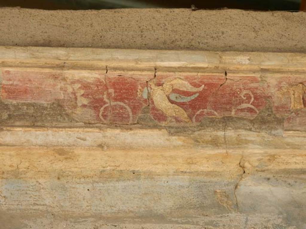II.2.2 Pompeii. May 2016. Room “l”, garden area. Detail of decoration from west side of temple. 
Photo courtesy of Buzz Ferebee.