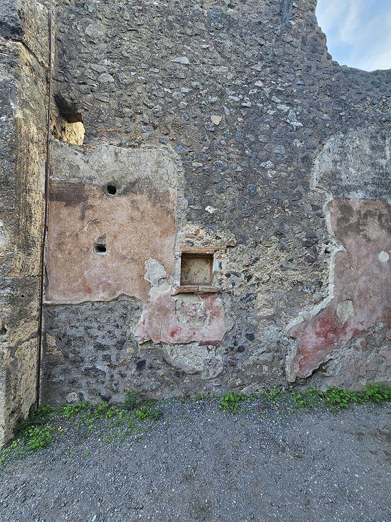 II.2.3 Pompeii. November 2024. 
East wall and north-east corner of bar-room. Photo courtesy of Annette Haug.