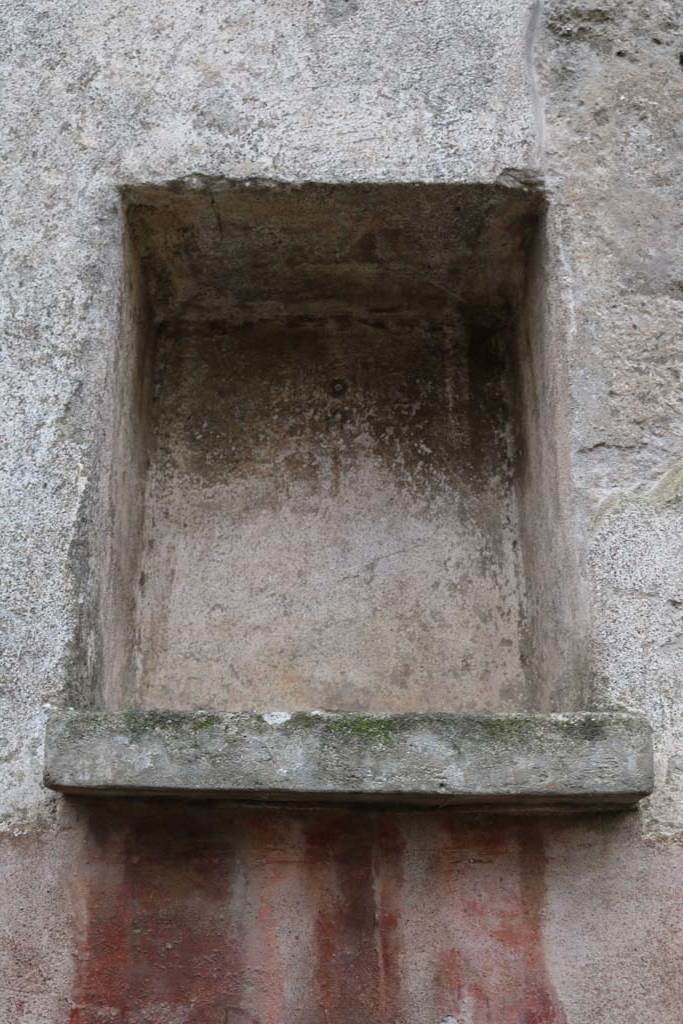 II.2.3 Pompeii. December 2018. Square niche set into west wall. Photo courtesy of Aude Durand.