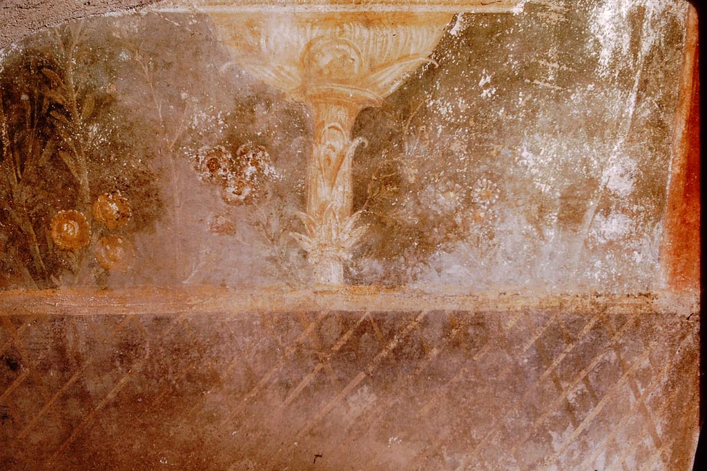 II.3.3 Pompeii. 1964. North exterior wall of room 10.  Photo by Stanley A. Jashemski.
Source: The Wilhelmina and Stanley A. Jashemski archive in the University of Maryland Library, Special Collections (See collection page) and made available under the Creative Commons Attribution-Non Commercial License v.4. See Licence and use details.
J64f1732
