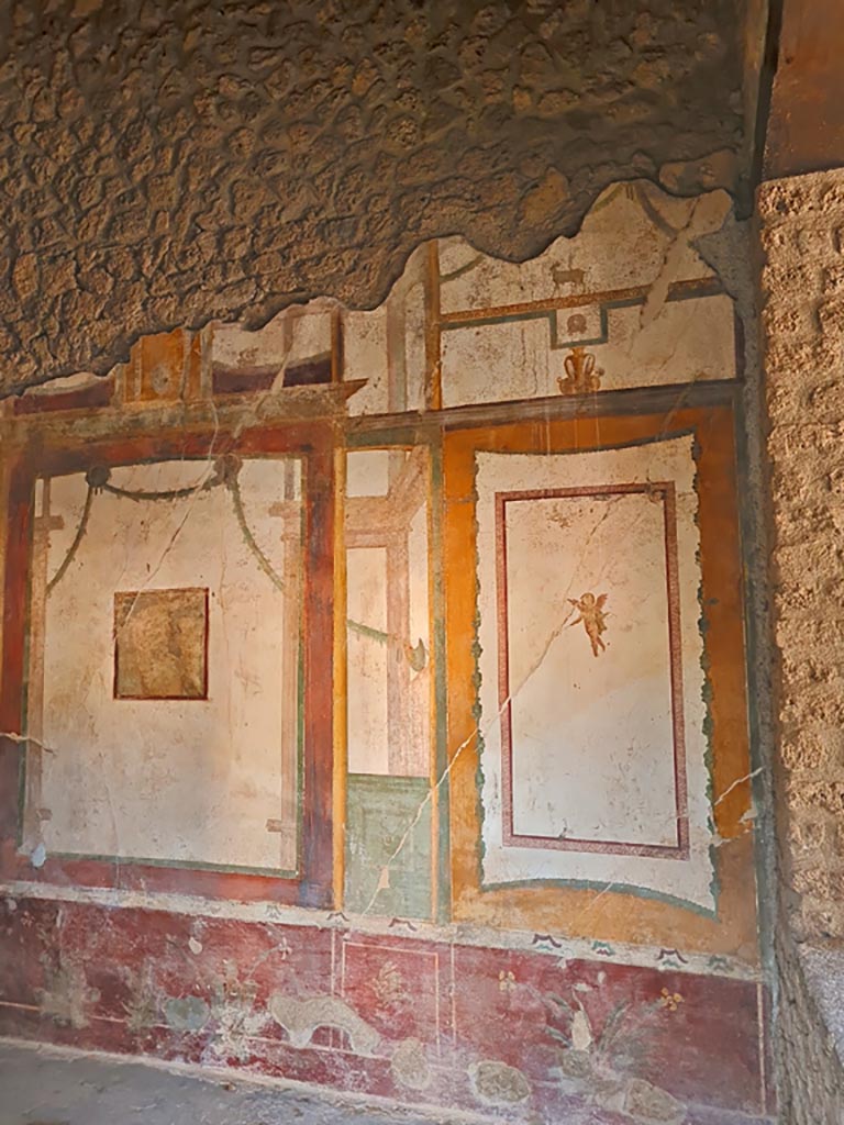 II.3.3 Pompeii. March 2024. 
Room 4, west end of south wall through window from east portico. Photo courtesy of Giuseppe Ciaramella.