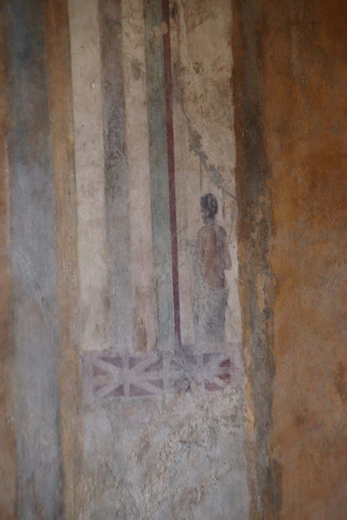 II.3.3 Pompeii. September 2017. Room 9, detail of figure from west end of north wall. 
Photo courtesy of Klaus Heese.