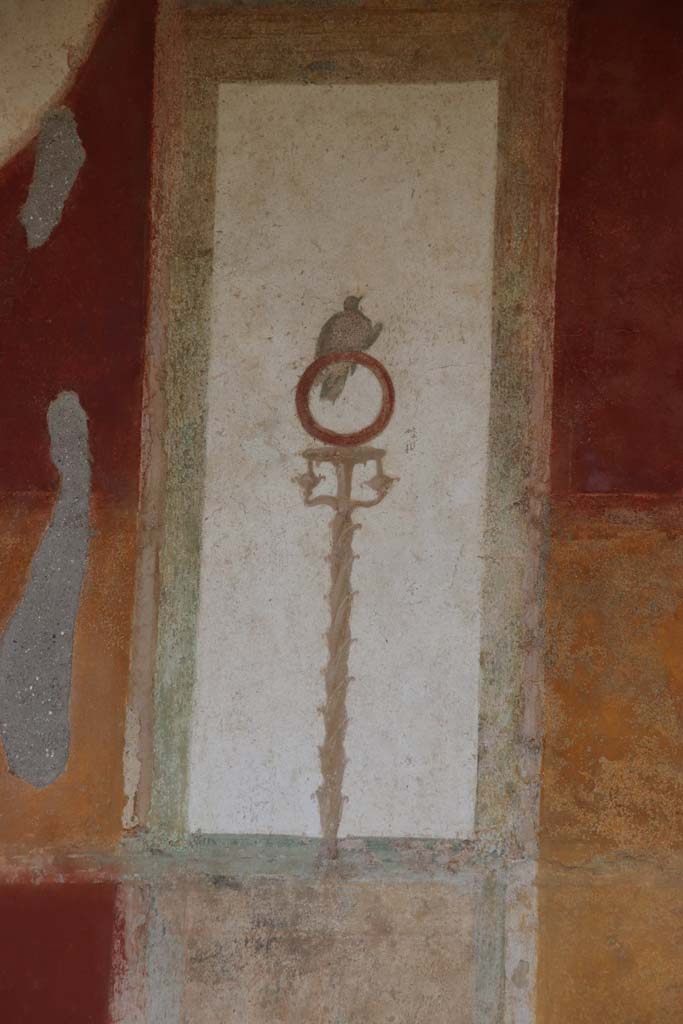 II.3.3 Pompeii. September 2017. Room 11, west portico, detail of painted decoration. 
Photo courtesy of Klaus Heese.