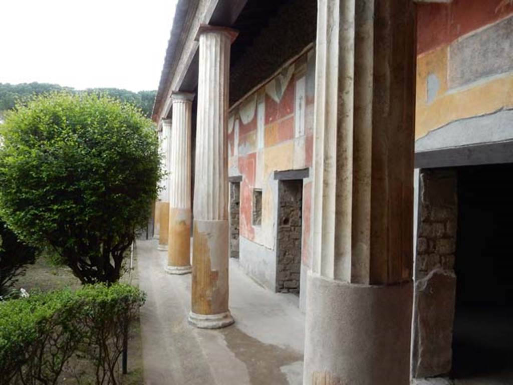 II.3.3 Pompeii. May 2016.  Room 11, Looking south along west portico from near doorway to room 5. Photo courtesy of Buzz Ferebee.