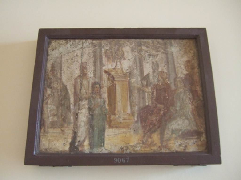 II.4.3 Pompeii.  Part of the “Forum Frieze” found in the atrium. Presentation of a young girl to a sitting magistrate.  Now in Naples Archaeological Museum.  Inventory number 9067. See Accademici Ercolanesi, 1762. Le Pitture Antichita di Ercolano: Tome III. (p. 213, Tav.41).