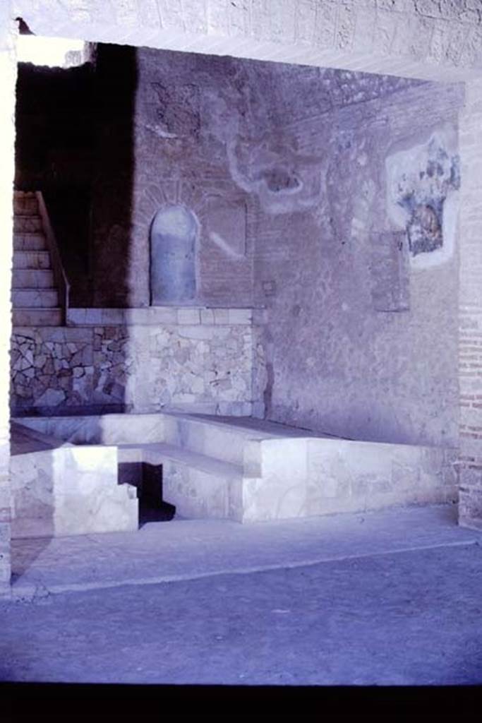 II.4.6 Pompeii, 1968. Summer triclinium, looking towards the north wall. 
Photo by Stanley A. Jashemski.
Source: The Wilhelmina and Stanley A. Jashemski archive in the University of Maryland Library, Special Collections (See collection page) and made available under the Creative Commons Attribution-Non Commercial License v.4. See Licence and use details.
J68f0705