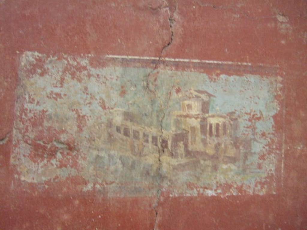 II.4.10 Pompeii. Detail of Wall from Tablinum of Praedia di Giulia Felice (Julia Felix).   Now in Naples Archaeological Museum