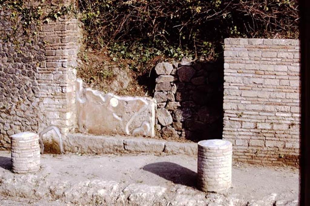 II.5.1 Pompeii. 1972. Entrance doorway, looking south.  Photo by Stanley A. Jashemski. 
Source: The Wilhelmina and Stanley A. Jashemski archive in the University of Maryland Library, Special Collections (See collection page) and made available under the Creative Commons Attribution-Non Commercial License v.4. See Licence and use details. J72f0510