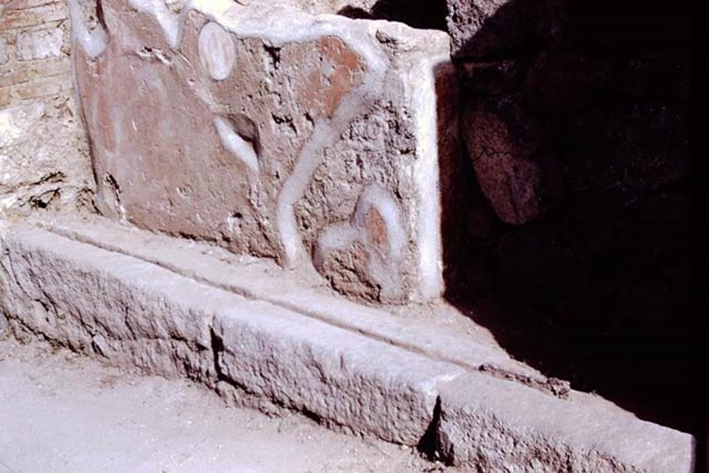 II.5.1 Pompeii. 1972. Door-sill and front of masonry counter. Photo by Stanley A. Jashemski. 
Source: The Wilhelmina and Stanley A. Jashemski archive in the University of Maryland Library, Special Collections (See collection page) and made available under the Creative Commons Attribution-Non Commercial License v.4. See Licence and use details. J72f0541